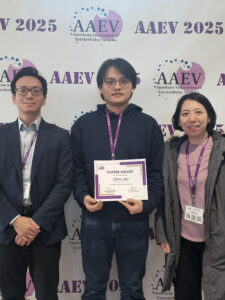Yaochao Zheng at the 2025 American Association of Extracellular Vesicles conference